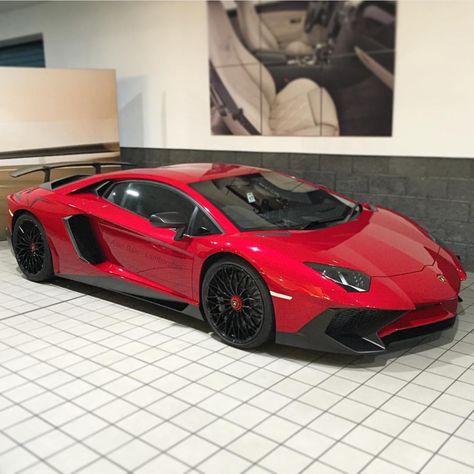 Lamborghini Aventador Super Veloce coupe painted in Rosso Bia  Photo taken by: @alan_bale_lamborghini on Instagram Lamborghini Pics, Lamborghini Sv, Maserati Mc20, Tmax Yamaha, Gtr Car, Editing Techniques, Fast Sports Cars, High End Cars, Lamborghini Cars