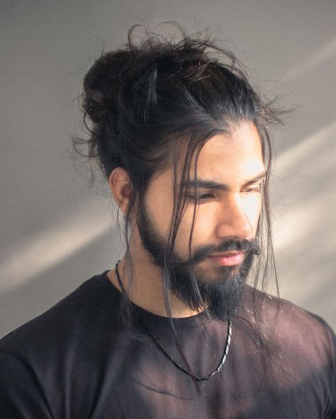 35 Man Bun Styles For Men Ideas For 2024 Hairstyles For Mens Long Hair, Mens Hair Bun Hairstyles, Long Hair Sides Shaved Men, Men Wedding Hairstyles Long, Long Hair Men Portrait, Men Long Hair Middle Part, Long Haired Men Hairstyles, Men With Long Hair Styles, Black Man Bun Hairstyles