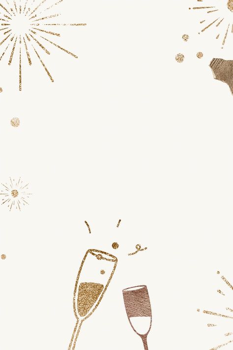 New Years Wallpapers Aesthetic, New Year's Eve Background, Champagne Background, Happy New Year Stickers, Happy Frames, Festive Background, Fireworks Background, Sparkling Champagne, Happy New Year Wallpaper