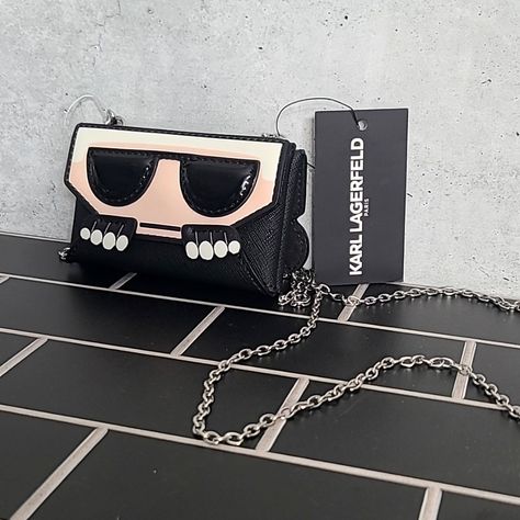 - Nwt - Perfectly Fits Id/Credit Cards Karl Lagerfeld Bag, Karl Lagerfeld Bags, My Style Bags, Mini Wallet, Mini Purse, Small Bag, Credit Cards, Karl Lagerfeld, Mini Bag