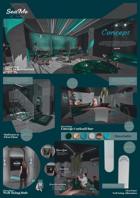 University of Huddersfield presents ten interior design projects Interior Design Projects For Students, Graduation Project Interior Design, Interior Design Graduation Project, University Interior Design, Interior Design Lobby, Interior Presentation, University Building, Interior Design Colleges, University Dorms