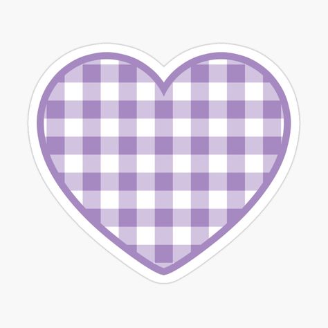 Get my art printed on awesome products. Support me at Redbubble #RBandME: https://www.redbubble.com/i/sticker/Purple-Gingham-Pattern-by-Ayoub14/106120733.JCQM3?asc=u Purple Cute Stickers, Cute Stickers Aesthetic Purple, Purple Stickers Aesthetic Printable, Stickers Purple Aesthetic, Cute Purple Stickers, Purple Border Design, Lilac Stickers, Purple Heart Sticker, Purple Stickers