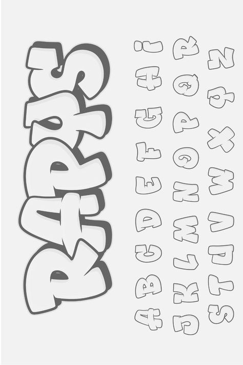 Grafity Huruf, Font Chữ Calligraphy, Block Letters Font Alphabet, Cool Lettering Fonts Alphabet, Cool Writing Styles, Cute Lettering Fonts, Cool Letters To Draw, Fun Fonts To Draw, Fun Fonts Alphabet