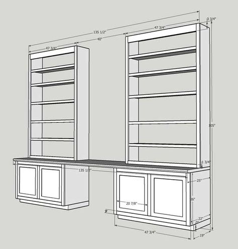 Building Shelves, Basement Guest Rooms, Office Built Ins, Built In Shelves Living Room, Living Room Built Ins, Home Office Cabinets, Home Library Design, Bookshelves Diy, Popular Woodworking