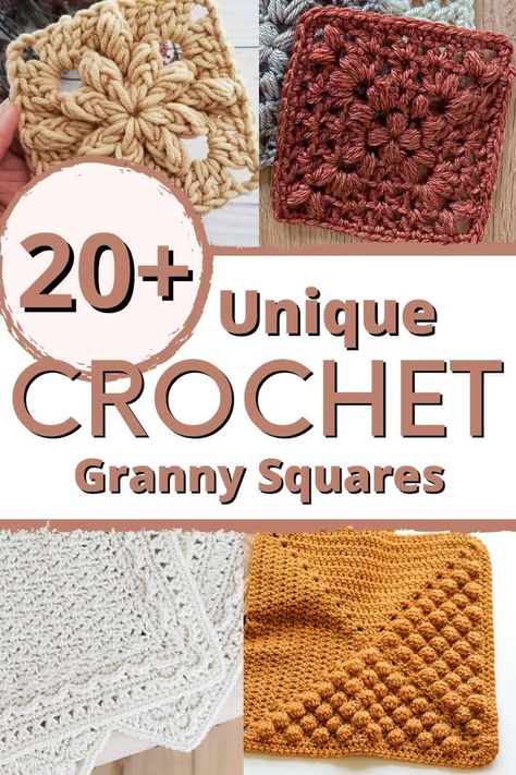 Motifs Granny Square, Crochet Granny Square Tutorial, Crochet Granny Squares, Granny Square Projects, Granny Square Crochet Patterns Free, Clothes Crochet, Crochet Blocks, Stitch Crochet, Crochet Square Patterns