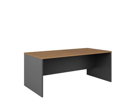 GP Rectangular Office Open Desk - Regal Walnut With Charcoal. #furniture #furnituredesign #furnitures #decor #homedecor #homedecoration #seating #cabinet #desk #lighting #bed #shelves #decoration #outdoorfurniture #dining #mirror #clocks #receptionfurniture #furnituredecor #replicafurniture #livingroom #sofa #diningroom #bedroom #rugs #kidsroom #plantpots #arts #homeoffice #walldecals #furniturezccessories #table #wardrobes #artificialplants #artificialplant Melamine Desk, Office Screens, Modular Workstations, Executive Office Desk, Reception Furniture, Filing Cabinets, Sit Stand Desk, Writing Table, Office Desks