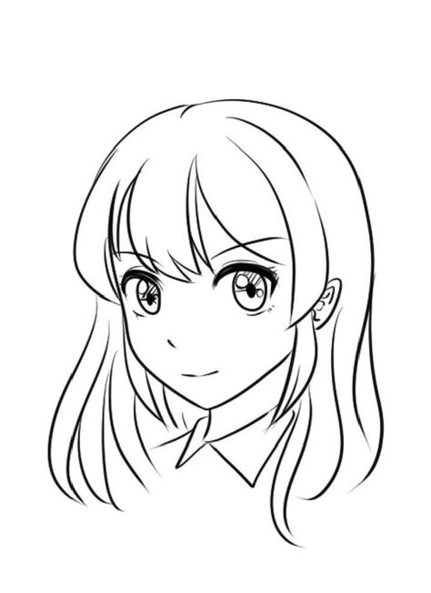 Monochrome Drawing, How To Draw Anime, Simple Anime, Drawing Eye, Best Anime Drawings, Drawing Course, Draw Anime, Character Cartoon, Simple Pictures