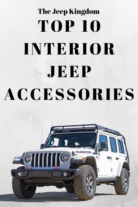 Adding aftermarket accessories to a Jeep Wrangler is a right of passage of sorts into the Jeeping world. The Wranglers unmatched off-road capabilities make it well suited for a host of modifications that have the potential to take the Jeep to the next level of performance. Jeep Rubicon 4 Door Accessories, Jeep Wrangler Off Road Accessories, Jeep Wrangler Upgrade Ideas, Hairstyles For Jeep Riding, Jeep Overland Mods, Living In A Jeep Wrangler, Jeep Add Ons, Best Jeep Wrangler Accessories, Decked Out Jeep Wrangler