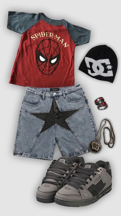 #outfitinspo #fitinspo #fashion Spiderman Outfit, Diy Vetement, Y2k Outfits, Swaggy Outfits, Tomboy Fashion, 가을 패션, Really Cute Outfits, Casual Style Outfits, Lookbook Outfits