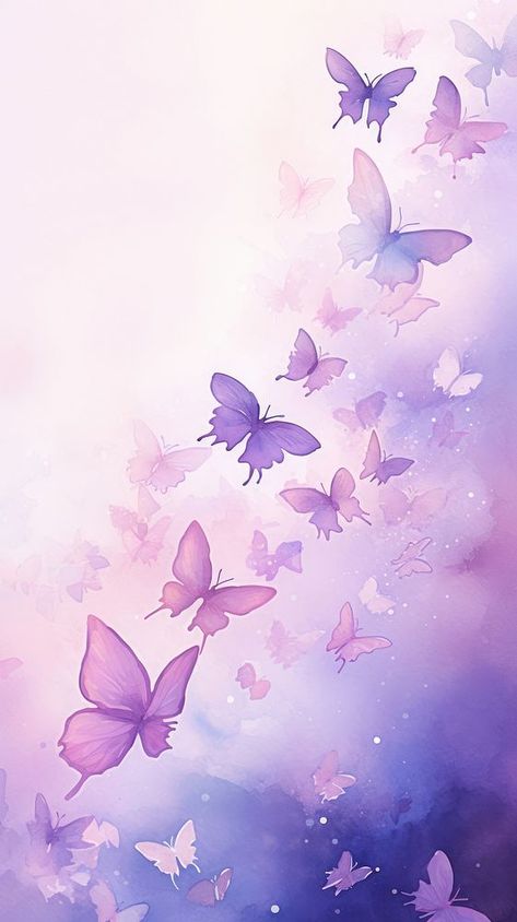 Purple butterflies backgrounds petal plant. | premium image by rawpixel.com Pastel Purple Butterfly Wallpaper, Purple Background Butterfly, Purple Butterfly Background, Light Purple Aesthetic Wallpaper, Lilac Iphone Wallpaper, Wallpaper Mariposas, Iphone Wallpaper Lavender, Pfp Backgrounds, Butterfly Iphone Wallpaper