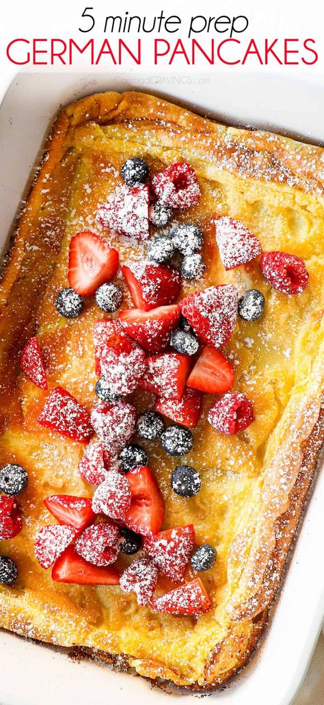 The Best German Pancake Recipe - Carlsbad Cravings Pop Cake Recipe, Puff Pancakes, Dutch Baby Pancake Recipe, German Breakfast, German Pancakes Recipe, Baby Recipe, Dutch Baby Recipe, Weekly Menu Plan, Pop Cake