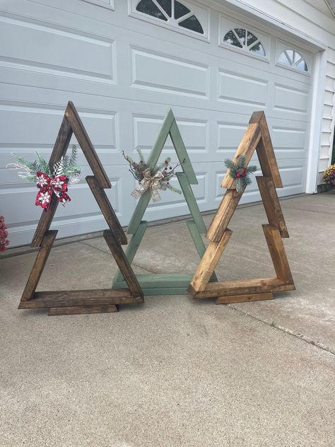 Wood christmas trees diy