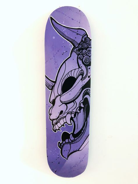 Custom Skate Board, Spray Painted Skateboard, Trippy Skateboard Art, Skate Deck Art Ideas, Skateboard Painting Ideas, Music Exhibition, Skateboard Painting, Skateboard Artwork, Painted Skateboard