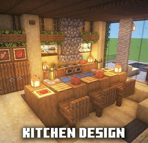 Mc Interior, Minecraft Kale, Kitchen Minecraft, Minecraft Storage, Minecraft Decor, Minecraft Kitchens, Interior Minecraft, Construction Minecraft, Mc Builds