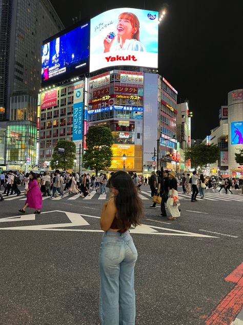 tokyo japan city city girl nyc shibuya harajuku nihon Shibuya Crossing Photoshoot, Tokyo Japan Shibuya, Tokyo Japan Aesthetic Outfits, Tokyo Holiday Aesthetic, Tokyo Ig Pics, Shibuya Crossing Pose, Tokyo Inspo Pics, Japan Story Instagram, Shibuya Tokyo Aesthetic