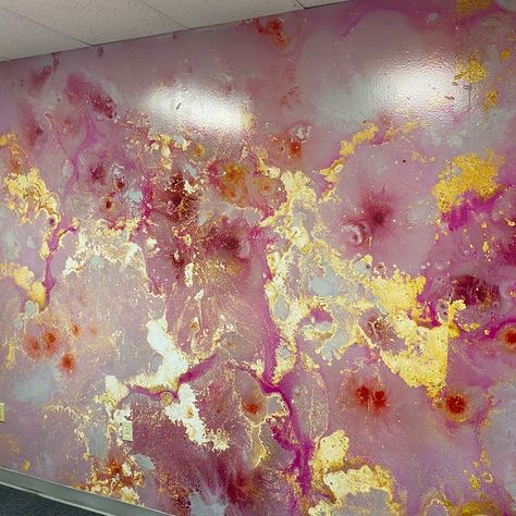 Beautiful Pink Gold Marble Glossy Wallpaper Pattern Wall | Etsy Watercolor Design Backgrounds, Gold Marble Wallpaper, Gold Abstract Wallpaper, Geometric Wall Paint, Peel And Stick Wall Murals, Floral Wallpaper Bedroom, Pink Looks, Kids Room Murals, Murals For Kids