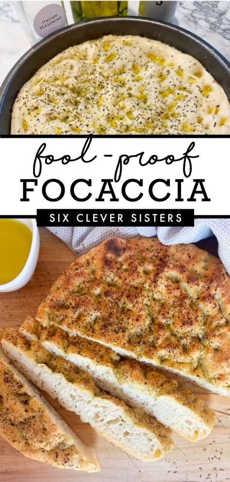 Best focaccia recipe | Easy Focaccia | Bread recipes | Bread | Crusty Bread | Bread for beginners | Bread recipes homemade | Bread recipes easy | focaccia | focaccia bread recipe | Six Clever Sisters Ridiculously Easy Focaccia Bread, Foccacia Bread 8x8, Pretty Foccacia Bread Recipes, Foccacia Bread Onion, Foccacia Bread Savory, Foccacia Bread Diy, Fricoccia Bread, Modern Nonna Bread, Easy Foccacia Bread Instant Yeast