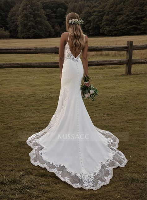 Lace Mermaid Wedding Dresses With Open Back Long Sleeve Wedding Dress Lace Mermaid Open Backs, Wedding Dresses Mermaid Open Back, Open Back Wedding Gown, Wedding Dresses With Open Back, Simple Wedding Dress Open Back, Tight Wedding Dress Open Backs, Mermaid Lace Wedding Dress Open Back, Open Back Wedding Dress Hairstyles, Tight Lace Wedding Dress