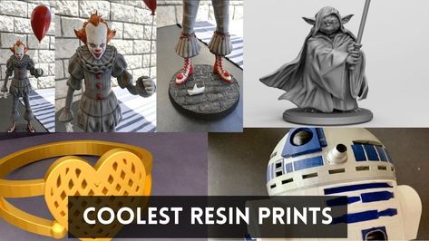 50+ Cool Resin 3D Prints - Best Resin 3D Printer Files - 3DSourced 3d Printer Resin, 3d Printing Resin Jewelry, 3d Resin Printer Projects, Resin 3d Printed Jewelry, Futuristic 3d Printer, 3d Printer Projects Star Wars, Resin 3d Print, Resin 3d Printer Enclosure, 3d Printed Earrings