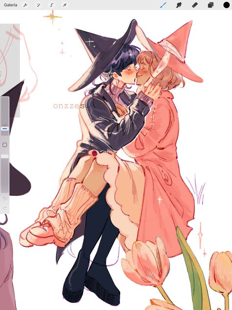 sara 🌹 on X: "oh to be two sapphic witches.......... 🌷✨ https://t.co/t4O7ZZMxcI" / X Art Style, Witch, Black Pink, Pink, Art