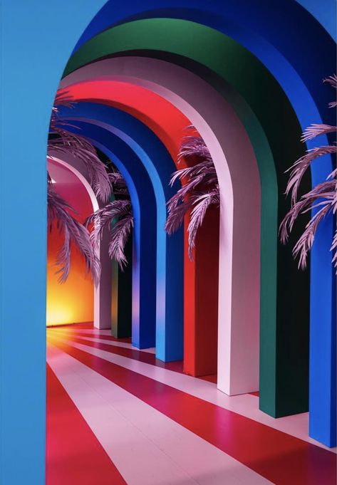 Adi Goodrich Hallway Designs, Colorful Space, Experiential, Exhibition Design, Store Design, Installation Art, Art Direction, Photo Booth, Background Images