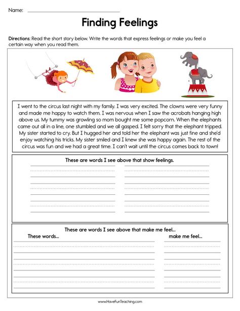 Feeling Worksheet, Emotions Writing, Understand Emotions, Expressing Feelings, Emotions Preschool, Express Feelings, Kindergarten Projects, Map Worksheets, Forest Camp