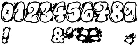 Graffiti bubble numbers Tattoo Fonts Numbers, Graffiti Numbers, Fonts Numbers, Bubble Numbers, Bubble Letter Fonts, Graffiti Art Letters, Graffiti Text, Graffiti Words, Graffiti Writing