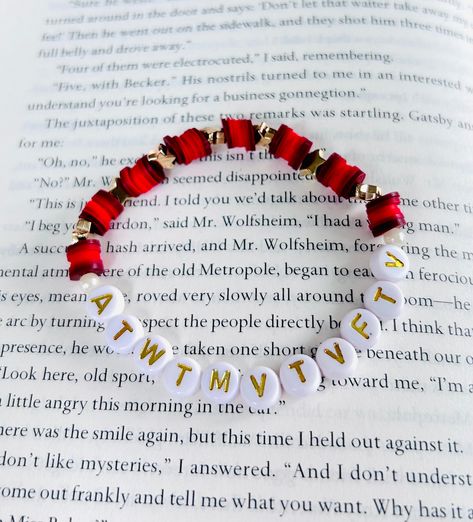 Unleash your inner Swiftie with our ATWTMVTVFTV Bracelet! Featuring the highly anticipated All Too Well ten minute version from Taylor's version of the vault, this bracelet is perfect for any Taylor Swift fan. With a nod to her iconic Red album, show off your love for Taylor with this fun accessory. This Bracelet is 7 inches, 7.5 is available upon request! I cannot change anything except the size! Colors may vary slightly! Taylor Swift Friendship Bracelets Clay Beads, Wonderland Bracelet Taylor Swift, Clay Taylor Swift Bracelets, Taylor Swift Thread Bracelet, All Too Well Bracelet Taylor Swift, Atwtmvtvftv Bracelet, Red Friendship Bracelet Taylor Swift, Red Taylor Swift Bracelet, Red Bracelet Taylor Swift