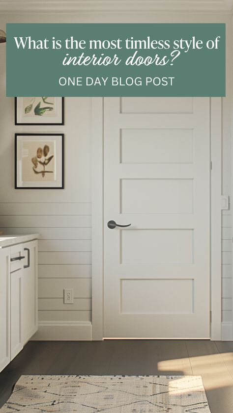 Transform your home with the timeless elegance of Shaker style doors! 🏡✨ These interior doors feature simple, clean lines and versatile designs that blend seamlessly with any decor. Perfect for modern, farmhouse, or traditional homes, Shaker doors are crafted with high-quality materials for lasting beauty and functionality. Upgrade your interior design with these classic, enduring doors. #ShakerDoors #InteriorDesign #HomeImprovement #TimelessStyle #ModernFarmhouse #HomeDecor #DIYHome Interior Craftsman Door, Types Of Interior Door Styles, Modern Cottage Interior Doors, Logan Interior Doors, Interior Door Trim Styles, Traditional Doors Interior, Five Panel Doors Interior, Updated Interior Doors, Transitional Style Interior Doors