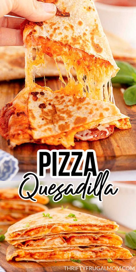 Pizza Quesadillas, Pizza Quesadilla, Simple Pizza, Pizza Fatta In Casa, Healthy Thanksgiving, Salad Pasta, Läcker Mat, God Mat, Deilig Mat