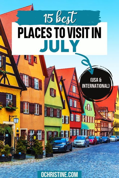 U.s. Vacation Destinations, Best Usa Travel Destinations, Summer Destinations In The Us, Best Places To Visit In June, Europe In July, Summer Vacation Ideas In The Us, Cheap Travel Destinations In The Us, Cheap Places To Travel In The Us, July Travel Destinations