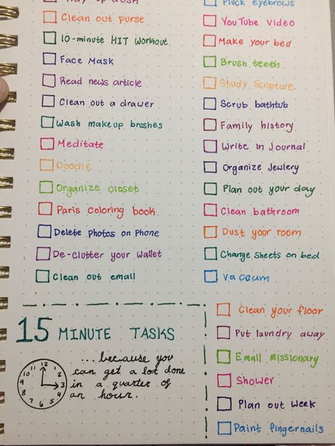 15 minute tasks - bullet journal page Task Journaling, 15 Min Tasks, Bulit Journal Ideas, 15 Minute Tasks, Journal Page Inspo Aesthetic, Bullet Journal Daily Layout, Routine Bullet Journal, Daily Routine Bullet Journal, Work Schedule Bullet Journal