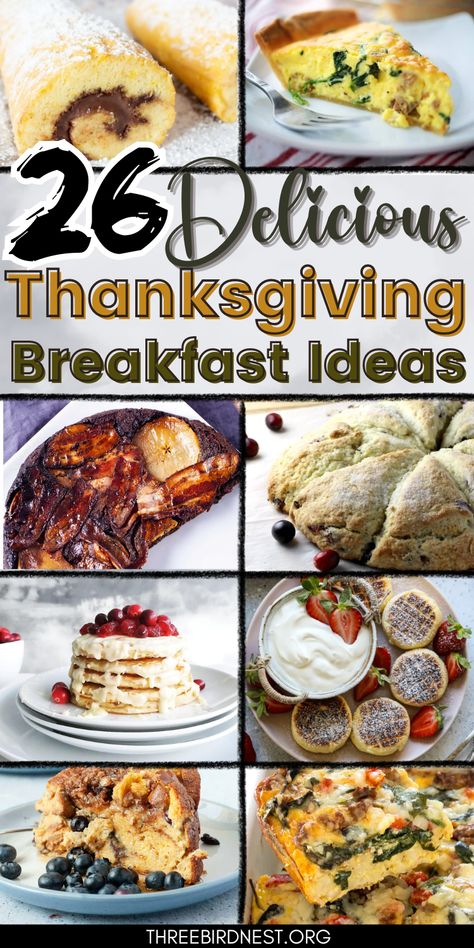 From Sweet to Savory: 26 Thanksgiving Breakfast Recipes to Savor - This Little Nest
Thanksgiving recipes for your Thanksgiving morning meal. 
Thanksgiving breakfast, Thanksgiving pancakes, Thanksgiving morning quiche, Thanksgiving morning waffles, Coffee cake recipes, thanksgiving morning sweet treats breakfast. Sausage Spinach Quiche, Thanksgiving Breakfast Recipes, Breakfast Thanksgiving, Thanksgiving Brunch Recipes, Thanksgiving Breakfast Ideas, Divine Recipes, Breakfast Potluck, Unique Breakfast, Thanksgiving Morning