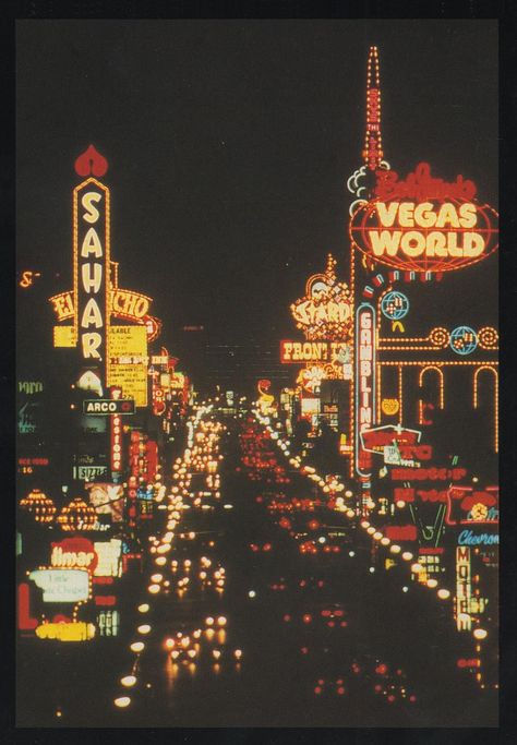 Vintage Las Vegas: Photo Vegas Postcard, Las Vegas Aesthetic, Old Las Vegas, Vegas Aesthetic, The Vegas, Vintage Neon, Vegas Strip, Las Vegas Strip, Stardust