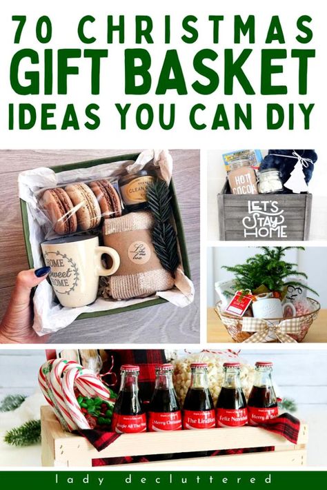 Gift Basket Ideas For Family, Homemade Christmas Gift Baskets, Diy Christmas Gift Basket Ideas, Easy Diy Christmas Gift, Best Christmas Gift Baskets, Family Gift Baskets, Christmas Gift Baskets Diy, Best Gift Baskets, Holiday Baskets