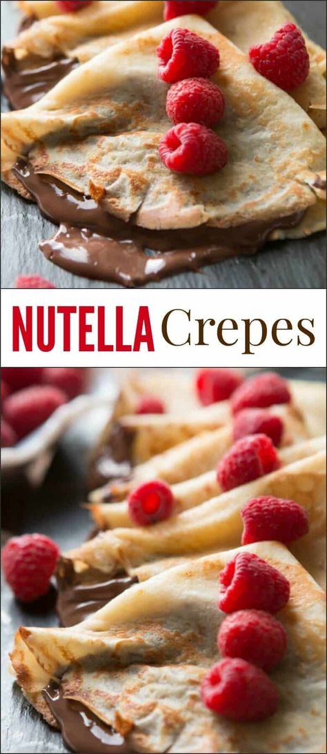 Nutella Snacks, Nutella Recipes Easy, Nutella Crepes, Oh Sweet Basil, Nutella Desserts, French Breakfast, Healthy Recipes Easy Snacks, Nutella Recipes, Crepe Recipes