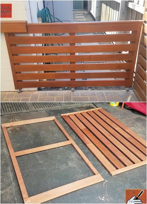 25 DIY Dog Gate Ideas and Plans - Install Easy DIY Pet Gate Dog Gate Ideas, Diy Pet Gate, Dog Gates Indoor, Small Scrap Wood Projects Diy, Small Scrap Wood Projects, Scrap Wood Projects Diy, Diy Dog Gate, Diy Gate, Diy Baby Gate