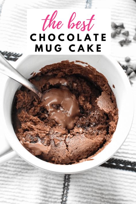 Choc Mug Cake Easy, Chocolate Mug Cake With Egg, One Minute Chocolate Mug Cake, Homemade Chocolate Mug Cake, Chocolate Pudding Mug Cake, Dark Chocolate Mug Cake, Microwave Dessert No Egg, 5 Minute Chocolate Mug Cake, No Egg Mug Cake Microwave