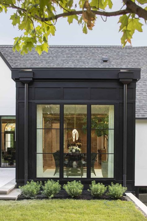 A modern European home designed for luxury entertaining in Minnesota Modern European Home, English Tudor Homes, European Style Homes, European Home, Modern European, European House, Tudor House, Decor Minimalist, Glass Doors