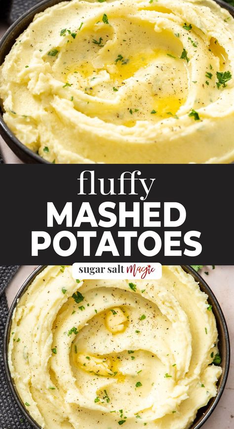 Creamy Mashed Potatoes Recipe, Easy Roast, Vegan Mashed Potatoes, Perfect Mashed Potatoes, Easy Mashed Potatoes, Fluffy Mashed Potatoes, Homemade Mashed Potatoes, Easy Roast Chicken, Best Mashed Potatoes