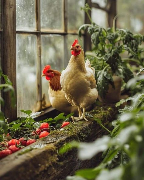 Farm Astethic, Farm Animals Aesthetic, Hobby Farm Aesthetic, Rustic Greenhouses, Pecking Order, Backyard Farm, Farm Pictures, Urban Chickens, Nature And Animals