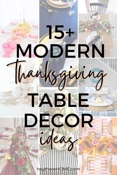 15 Modern Thanksgiving Table Decor Ideas Thanksgiving Table Centerpiece Ideas, Dollar Tree Thanksgiving Decor, Modern Thanksgiving Tablescapes, Dollar Tree Thanksgiving, Modern Thanksgiving Table Settings, Cheap Table Decorations, Modern Thanksgiving Decor, Thanksgiving Decorations Table Setting, Modern Thanksgiving Table