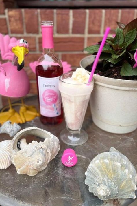 The kid in your will rejoice at this recipe for a Boozy Cotton Candy Milkshake or Ice Cream Float! All it requires is vanilla ice cream and our limited edition Duplin Cotton Candy rosé. #mikshakes #milkshakerecipe #milkshakes #summerrecipes #summerdessertrecipes Cotton Candy Float, Cotton Candy Milkshake, Candy Milkshake, Duplin Wine, Ice Cream Float, Candy Roses, Ice Cream Floats, Milkshake Recipes, Summer Dessert Recipes