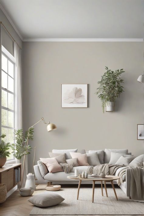 Discover the perfect soft and subtle wall color for 2024 with Pale Smoke (1584). Dive into this daily interior designer routine for a stylish new look! #Ad #homedecor #homedesign #wallpaints2024 #Painthome #interiorarchitecture Wall Colors Green Living Room Colors Bright Living Room Colors Apartment Renovation Living room Remodeling Modern Paint Colors 2024 New Wall Paint Colors, Paint Colour Ideas For Home, Wall House Color, Best House Colours Interiors, Minimalist Room Paint Color, Relaxing Wall Paint Colors, Pale Grey Living Room Walls, Perfect Living Room Paint Color, Bright Grey Paint Colors