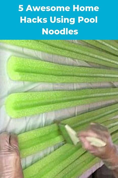 Next time you’re at the Dollar Store grab some pool noodles and make these awesome ideas for your home! #DIY #Hacks #PoolNoodles #Home Noodles Ideas, Pool Noodle Crafts, Diy Bench Outdoor, Diy Wainscoting, Diy Blanket Ladder, Crafts For Teens To Make, Store Hacks, Dollar Store Hacks, Pool Noodle