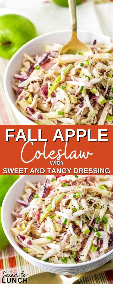 Apple Cranberry And Almond Coleslaw, Apple Mayo Salad, Cranberry Almond Thanksgiving Slaw, Apple Bacon Coleslaw Recipe, Thanksgiving Cole Slaw Recipe, Salad With Coleslaw Slaw Recipes, Coleslaw With No Mayonnaise, Thanksgiving Slaw Salad, Apple Slaw Dressing