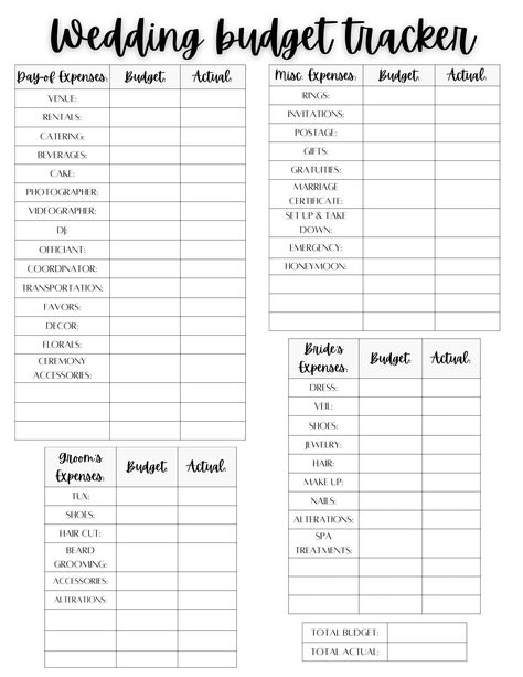 Calling all lovebirds, from recently engaged to future-dreamers! Plan your dream wedding with ease using this budget-friendly tracker. Downloadable and printable at 8.5x11 inches, it's your ultimate guide to budgeting and keeping track of every precious penny.   .#WeddingPlanning #BrideToBe #WeddingInspiration #EventPlanning #DreamWedding Wedding Day Plan, How To Become A Wedding Planner, Wedding Budget Break Down, Low Budget Wedding Ideas, Wedding Budget Checklist, Romantic Wedding Vows, Royal Blue Wedding Theme, Wedding Budget Template, Wedding Planning List