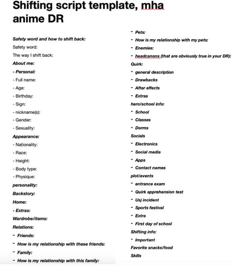 Mha Dr Self Ideas, Scripting Shifting Realities Template, Answer As Your Dr Self, Mha Dr Shifting, Kny Shifting Script, Mha Dr Script, Reality Shifting Template, Scripting For Shifting, Texts In My Dr