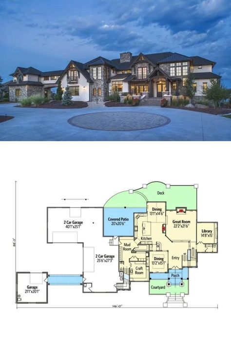 This Stunning Craftsman Mansion House Plan with Terrific Architect, and Brilliant Interior Holiday Home Floor Plan, Modern 6 Bedroom House Plan, House Plan With Elevators, Mansion With Floor Plan, 6 Bedroom House Plans 2 Story Modern, Mansion Layout Floor Plans, 5 Bedroom House Floor Plan 2 Story Modern, 9 Bedroom House Plans, 6 Bedroom House Plans 2 Story