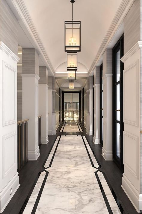 Interior design inspirations for your luxury entryway. Check more at luxxu.net #entryway #entrywaydecor #luxury #luxuryhomes #homedecor #interiodesign Entryways Ideas, Luxury Restaurant Interior, Floor Pattern Design, Marble Floor Pattern, Beauty Shop Decor, Art Deco Floor, Inlay Flooring, Marble Flooring Design, Foyer Flooring